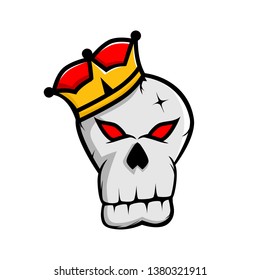 Skull King mascot logo