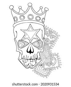 Skull of the king of rags