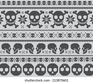 Skull Knit Pattern