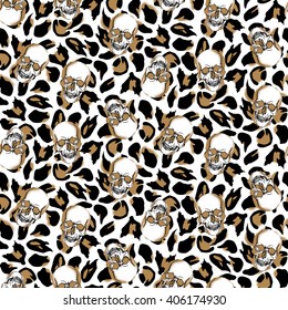 199 Leopard print skull vector Images, Stock Photos & Vectors