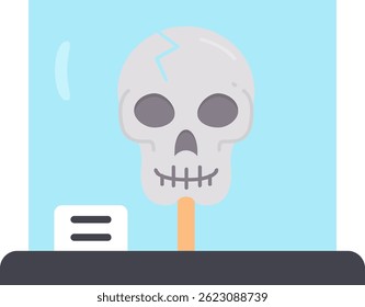 Skull Line vector Icon Design