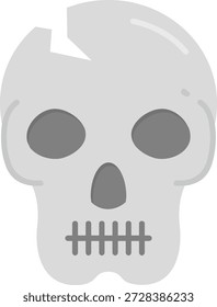 Skull Line vector Icon Design