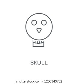 Skull linear icon. Skull concept stroke symbol design. Thin graphic elements vector illustration, outline pattern on a white background, eps 10.