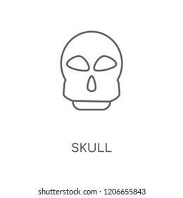 Skull linear icon. Skull concept stroke symbol design. Thin graphic elements vector illustration, outline pattern on a white background, eps 10.