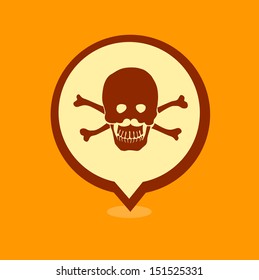 Skull location icon