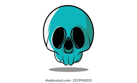 Plantilla de diseño de vector abstracto del logotipo de cráneo