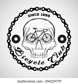 Skull Logo, Bicycle Club Logo