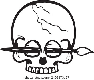 Skull logo for business and company 