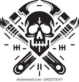 Skull logo for business and company 