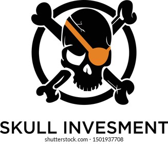 skull logo for bussines invesment