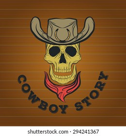 Skull logo, cowboy logo
