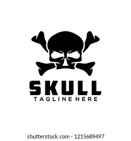 Day Dead Print Skull Bones Logo Stock Vector (Royalty Free) 323931284 ...