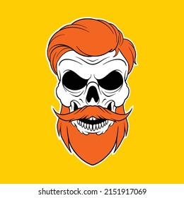 skull logo design for commercial use