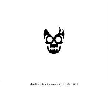 Skull logo design concept vector