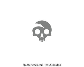 Skull logo design concept vector