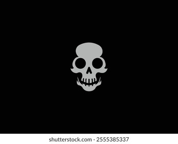 Skull logo design concept vector