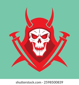 skull logo design and idea