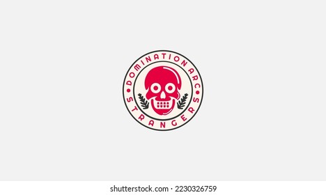 Skull Logo Design Illustration Vector