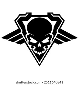 skull logo design illustration vector icons