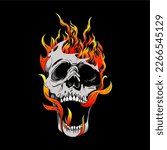 Skull Logo design inspiration,design element for logo,poster,card,benner,emblem,t shirt,vector illustration
