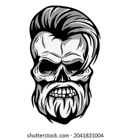 Skull Logo design inspiration,design element for logo,poster,card,benner,emblem,t shirt,vector illustration