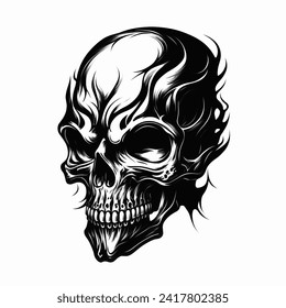 Skull Logo design inspiration,design element for logo,poster,card,benner,emblem,t shirt,vector illustration