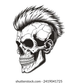 Skull Logo design inspiration,design element for logo,poster,card,benner,emblem,t shirt,vector illustration