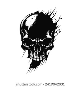 Skull Logo design inspiration,design element for logo,poster,card,benner,emblem,t shirt,vector illustration