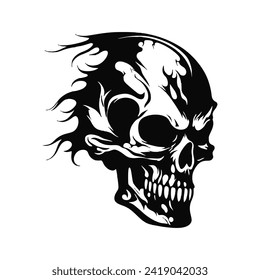 Skull Logo design inspiration,design element for logo,poster,card,benner,emblem,t shirt,vector illustration