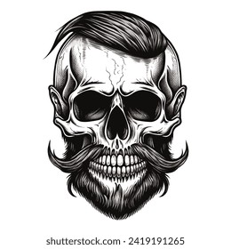 Skull Logo design inspiration,design element for logo,poster,card,benner,emblem,t shirt,vector illustration