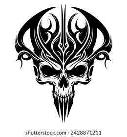 Skull Logo design inspiration,design element for logo,poster,card,benner,emblem,t shirt,vector illustration