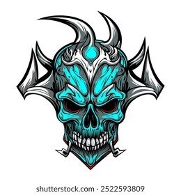 Skull Logo design inspiration,design element for logo,poster,card,benner,emblem,t shirt,vector illustration