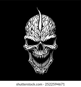 Skull Logo design inspiration,design element for logo,poster,card,benner,emblem,t shirt,vector illustration