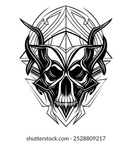 Skull Logo design inspiration,design element for logo,poster,card,benner,emblem,t shirt,vector illustration