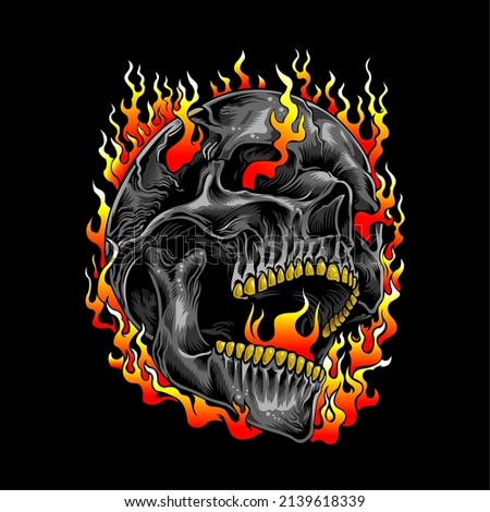 Skull Logo design inspiration,design element for logo,poster,card,benner,emblem,t shirt,vector illustration