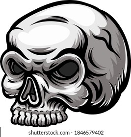 Skull logo design mascot vector illustration