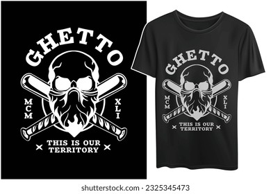 skull logo design for T Shirts
