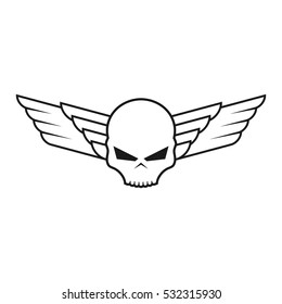 Skull logo design template