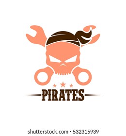 Skull logo design template