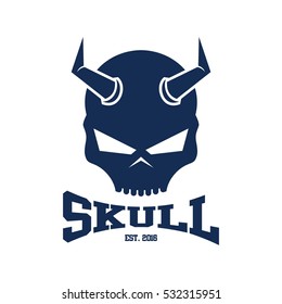 Skull logo design template