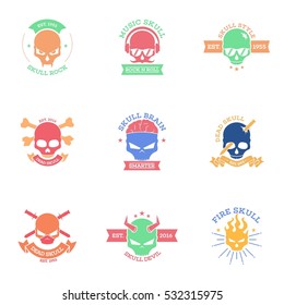 Skull logo design template