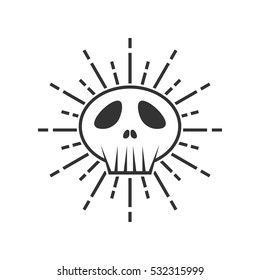 Skull logo design template