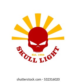 Skull logo design template