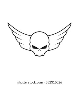 Skull logo design template