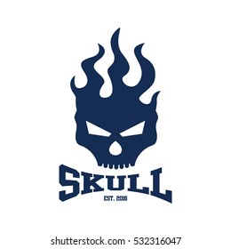 Skull logo design template