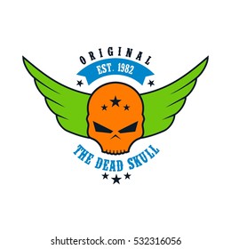 Skull logo design template