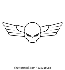 Skull logo design template