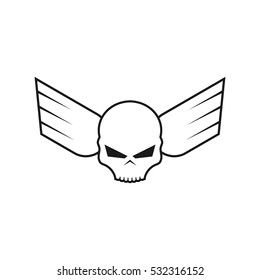 Skull logo design template