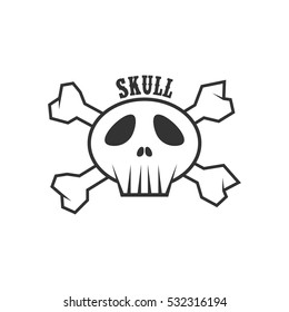 Skull logo design template