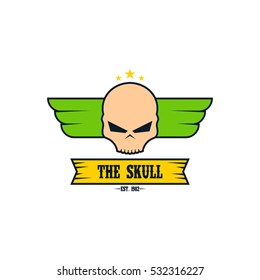 Skull logo design template